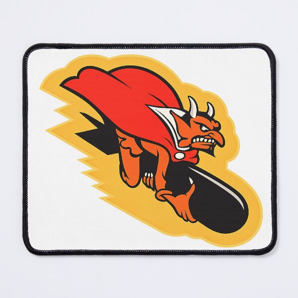 Item preview, Vintage Devil Riding Bomb Illustration | Retro Military Mascot Graphic | WWII Style Cartoon Art designed and sold by PIXEL POP DESIGNS - Beyond the Norm!.