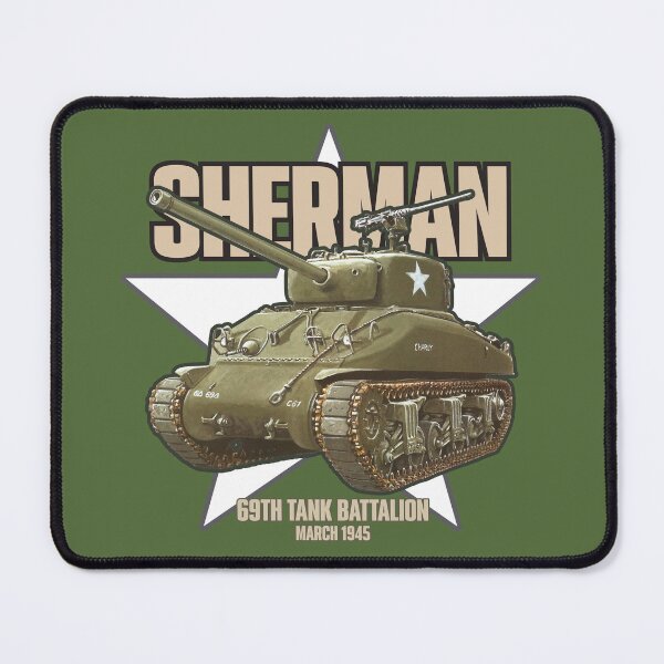 Item preview, M4 Sherman Tank | 69th Tank Battalion | WWII Military Art designed and sold by elcarnero.