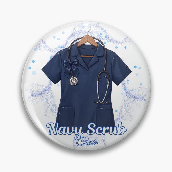 Item preview, Barbiecore Nurse Navy Scrub Club Coquette Bow Aesthetic Nurse Gift designed and sold by Neurospicy Trolls.