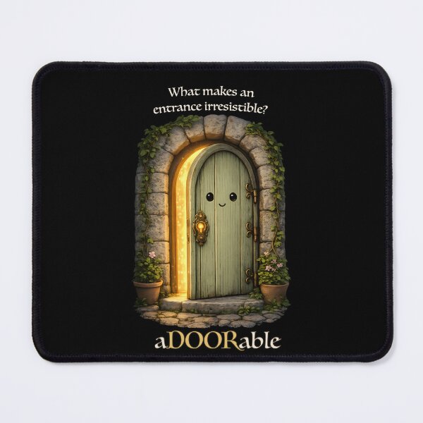 Item preview, aDOORable – Cute Magical Door Pun | Fantasy Wordplay designed and sold by PuniverseDesign.