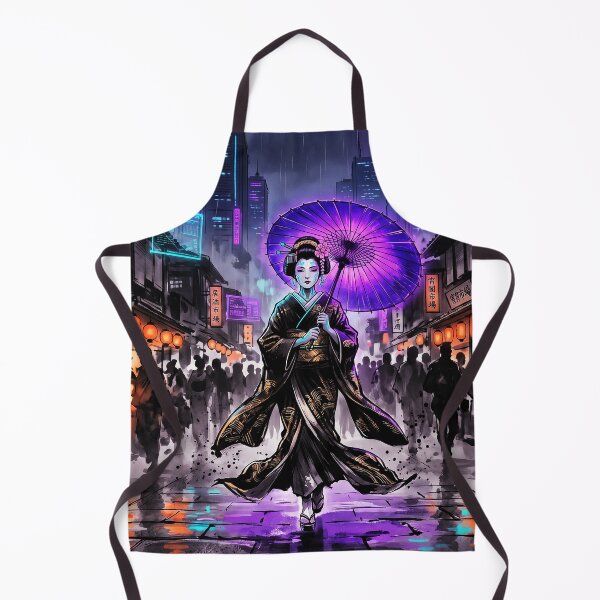 Item preview, Cybernetic Geisha with Purple Parasol Neo Tokyo designed and sold by Osmose-Studio.