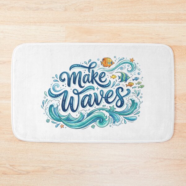 Artikelvorschau, Make Waves – Water Fitness Graphic entworfen und verkauft von Halbeskilo.