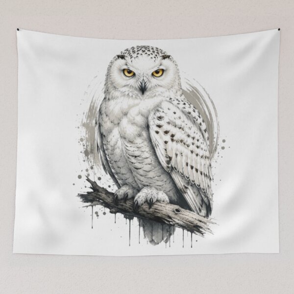 Item preview, Majestic Snowy Owl Watercolor designed and sold by Snurly.