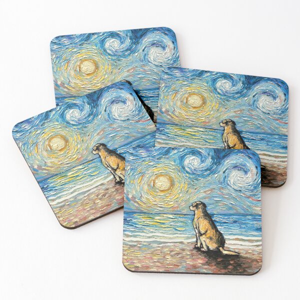 Item preview, Beach Days - Yellow Labrador designed and sold by AjaTrier.