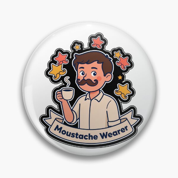 Item preview, Moustache Wearer Quote Art designed and sold by NiftyWrx.