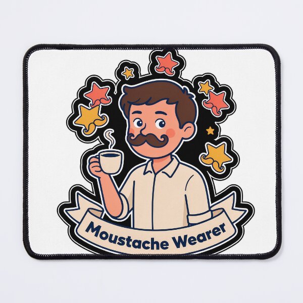 Item preview, Moustache Wearer Quote Art designed and sold by NiftyWrx.