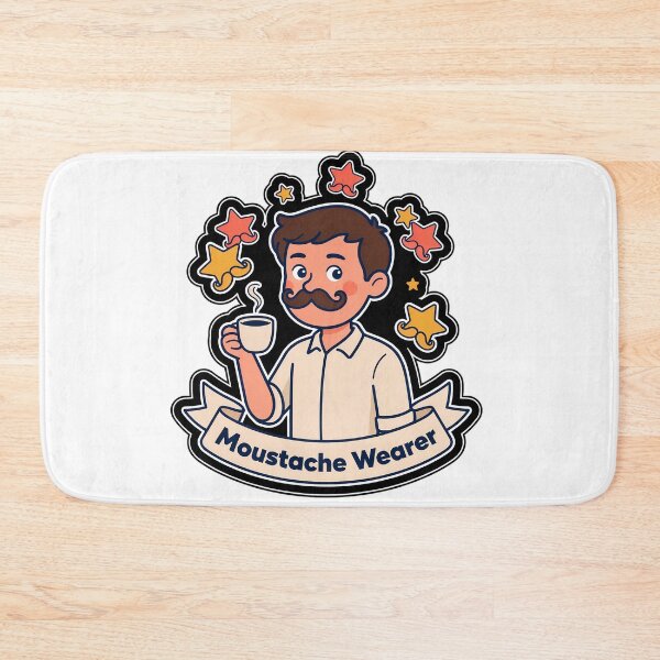 Item preview, Moustache Wearer Quote Art designed and sold by NiftyWrx.