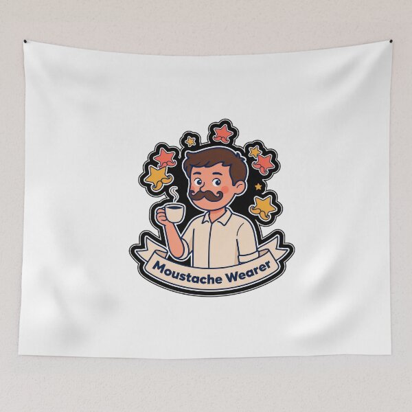 Item preview, Moustache Wearer Quote Art designed and sold by NiftyWrx.