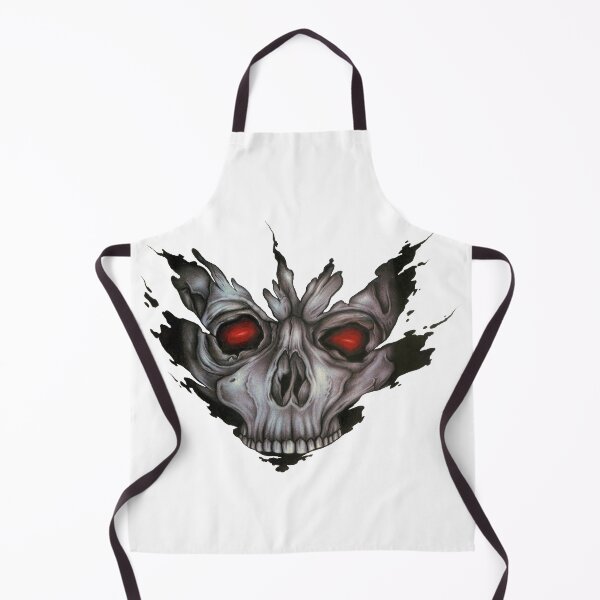 Item preview, Infernal Skull with Glowing Red Eyes Dark Gothic Horror Tattoo Style designed and sold by wizooo411.