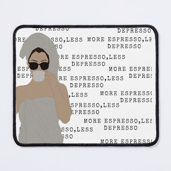 Item preview, More Espresso, Less Depresso Coffee Lover Art designed and sold by busesplace.