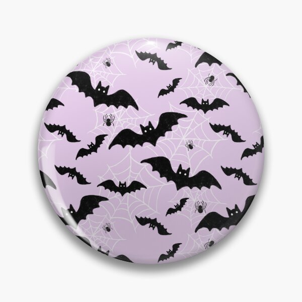 Item preview, Pastel Purple Halloween Bats and Spiderwebs designed and sold by WonderAndWhim.