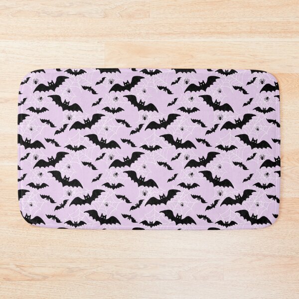 Item preview, Pastel Purple Halloween Bats and Spiderwebs designed and sold by WonderAndWhim.