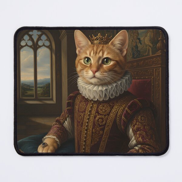 Item preview, Orange tabby cat dressed as a Renaissance King designed and sold by aponwao.