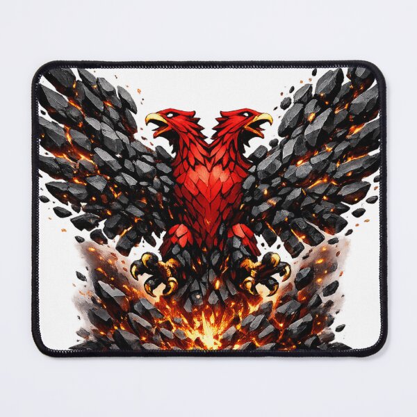 Item preview, Fiery Albanian Eagle Dark Fantasy Art designed and sold by NorthPeak Studio.