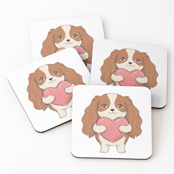 Item preview,  Cute Cavalier Holding a Heart designed and sold by HazieeStickers!.