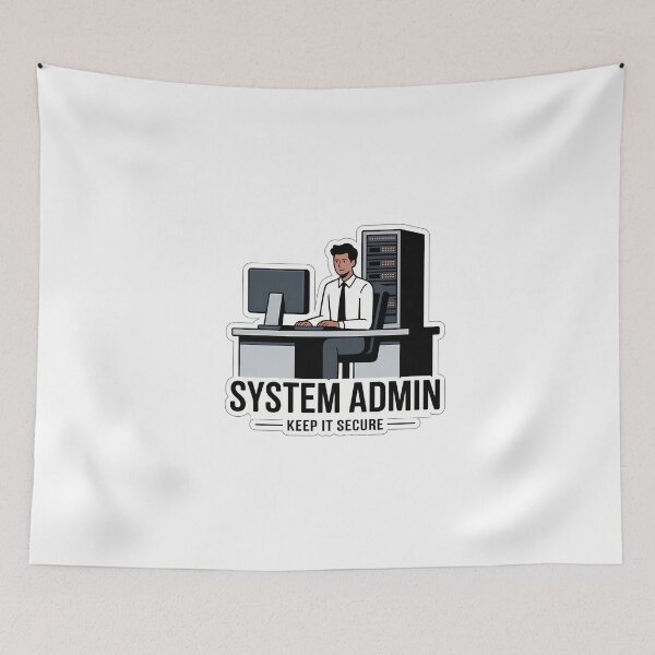 Item preview, System Admin Minimalist Design designed and sold by NiftyWrx.