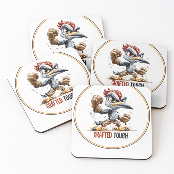 Item preview, Crafted Tough Woodpecker Tradesman Badge | Carpenter & Woodworker Design designed and sold by WayOutWorks.