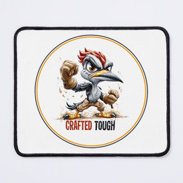 Item preview, Crafted Tough Woodpecker Tradesman Badge | Carpenter & Woodworker Design designed and sold by WayOutWorks.