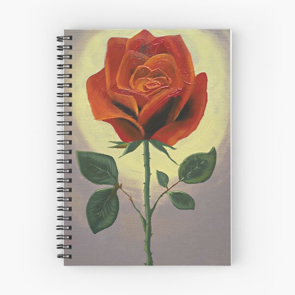 Item preview, Glowing Red Rose Botanical Fine Art designed and sold by Hearthuestudios.