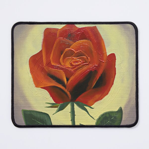 Item preview, Glowing Red Rose Botanical Fine Art designed and sold by Hearthuestudios.