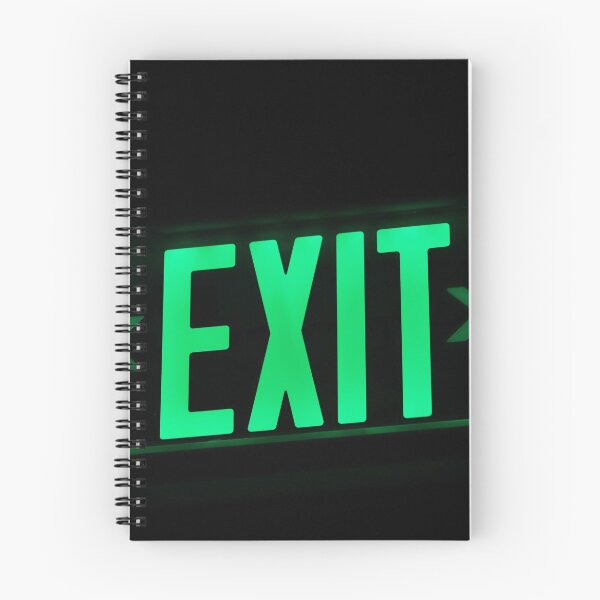 Item preview, Glowing Green Exit Sign Neon Aesthetic designed and sold by Manga moshi .