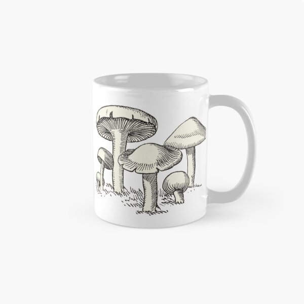 Item preview, Mushroom Garden, Vintage Mushroom Drawing  designed and sold by HawthorneFlame.