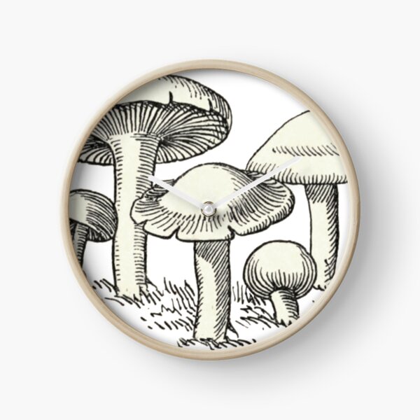Item preview, Mushroom Garden, Vintage Mushroom Drawing  designed and sold by HawthorneFlame.
