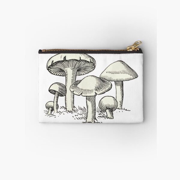 Item preview, Mushroom Garden, Vintage Mushroom Drawing  designed and sold by HawthorneFlame.