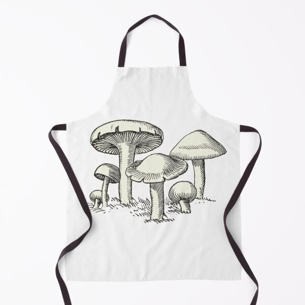 Item preview, Mushroom Garden, Vintage Mushroom Drawing designed and sold by HawthorneFlame.