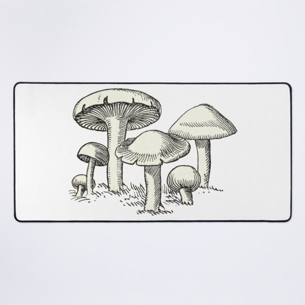 Item preview, Mushroom Garden, Vintage Mushroom Drawing designed and sold by HawthorneFlame.