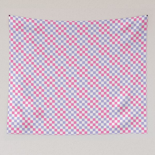 Item preview, Pink and Purple Halloween Checkerboard Print designed and sold by WonderAndWhim.
