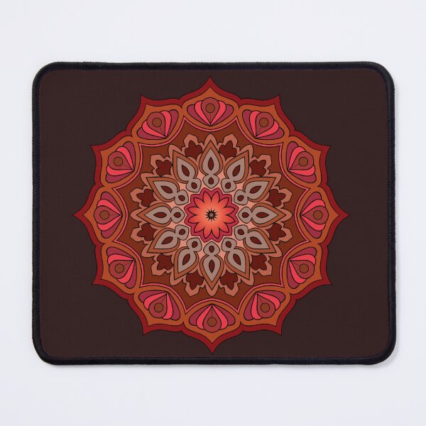 Item preview, Elegant Red Mandala Seamless Pattern designed and sold by NUSUSDREAM.