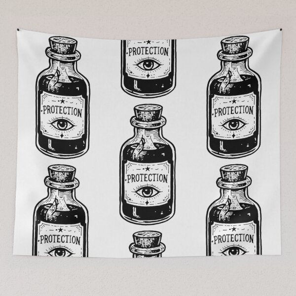 Item preview, Protection Potion Bottle | Mystical Witch Illustration  designed and sold by Marianarcezar.