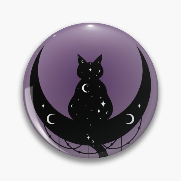 Item preview, MoonCat purple dark feminine aesthetic phonecase designed and sold by Novannah.
