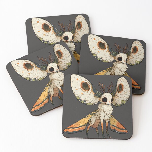 Item preview, Moth Deer - Whimsical Fantasy Woodland Creature designed and sold by MoonBohemian.