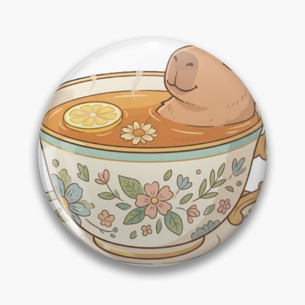 Item preview, Relaxing Capybara in a Teacup - Humor designed and sold by conamor-bymel.
