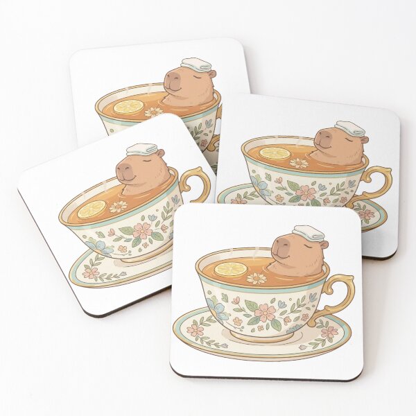 Item preview, Relaxing Capybara in a Teacup - Humor designed and sold by conamor-bymel.