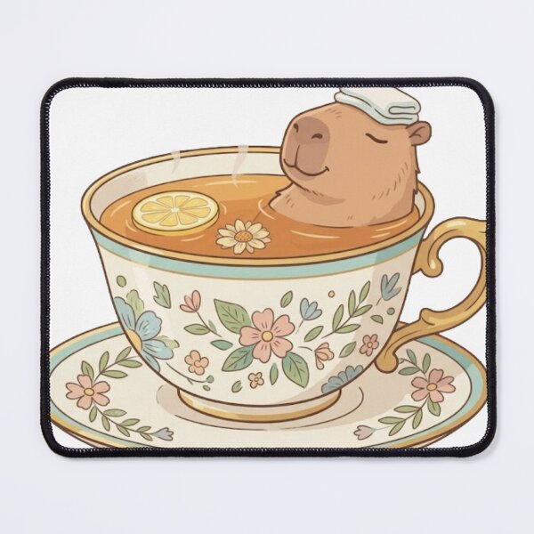 Item preview, Relaxing Capybara in a Teacup - Humor designed and sold by conamor-bymel.