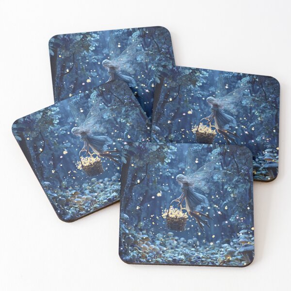 Item preview, Moonlit Fairy Gathering Glowing Forest Lights designed and sold by Storybook Botanica.