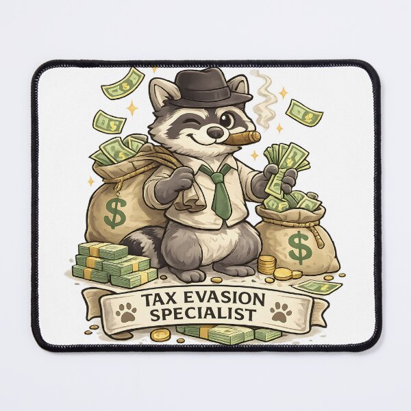 Item preview, Tax Evasion Specialist Funny Raccoon Meme Design designed and sold by CreativeMindsetLab.