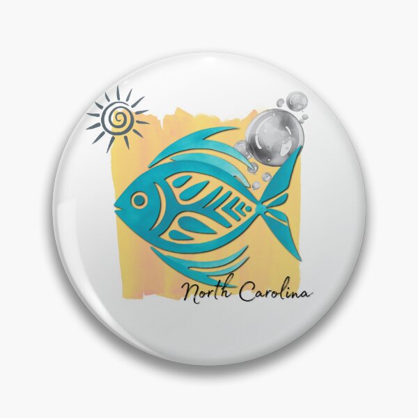 Item preview, North Carolina Tropical Fish Watercolor Beach Design designed and sold by DonnaRaine.