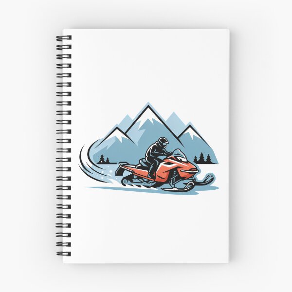 Item preview, Snowmobile Speed Through Snowy Peaks designed and sold by NiftyWrx.