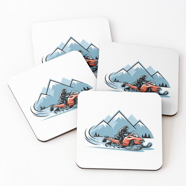 Item preview, Snowmobile Speed Through Snowy Peaks designed and sold by NiftyWrx.