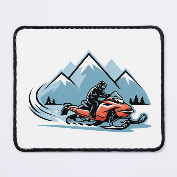 Item preview, Snowmobile Speed Through Snowy Peaks designed and sold by NiftyWrx.