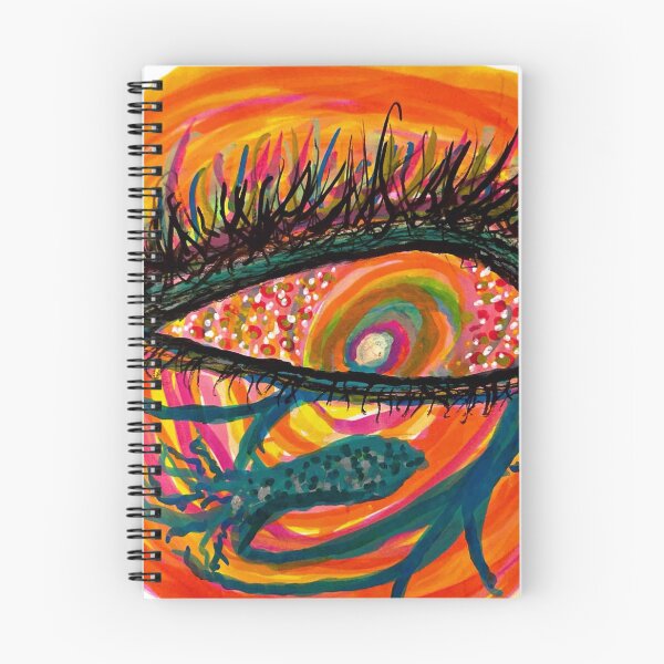 Item preview, Hand-Drawn Spiritual Eye + Squid Painting: Halloween Vibes/Rainbow designed and sold by OtherworldlyIdeas.