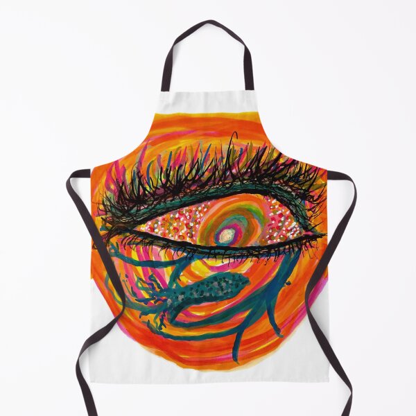 Item preview, Hand-Drawn Spiritual Eye + Squid Painting: Halloween Vibes/Rainbow designed and sold by OtherworldlyIdeas.