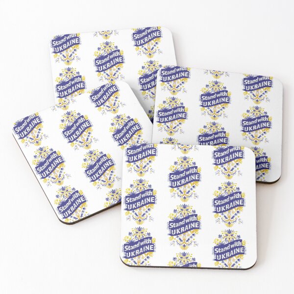Item preview, Stand With Ukraine Vintage Ornamental Flag Art designed and sold by artvoki.
