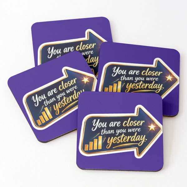 Item preview, You Are Closer Today Than You Were Yesterday Progress Arrow Sticker designed and sold by Scro-Ciob-Shop.