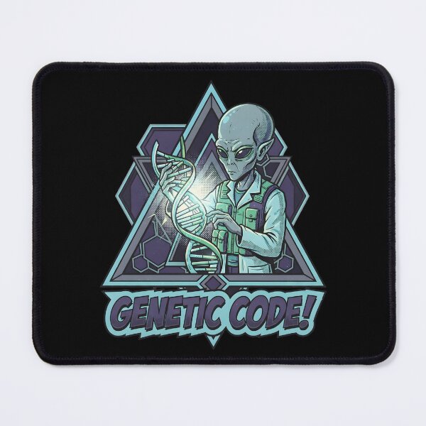 Item preview, Genetic Code Alien Scientist DNA Retro Science Graphic designed and sold by DuckOddity.