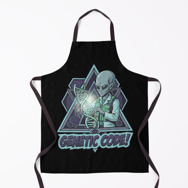 Item preview, Genetic Code Alien Scientist DNA Retro Science Graphic designed and sold by DuckOddity.